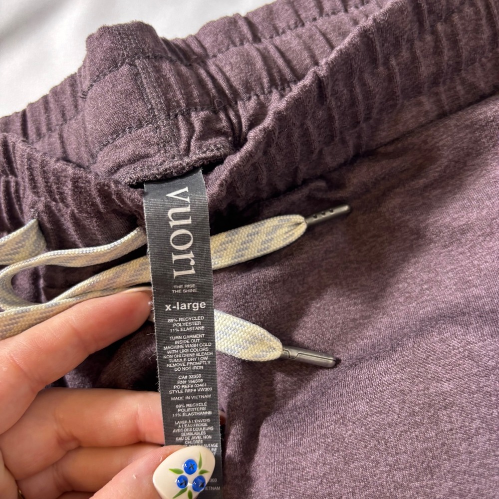 Vuori Performance Jogger Mahogany Heather Purple DreamKnit Pants Womens XL VW303 - Picture 4 of 5